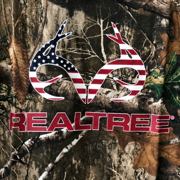 Real tree camouflage graphic tee large NWT! - Picture 3 of 4